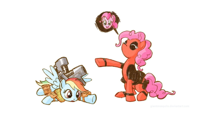 pie, wade, pinkie, pony, deadpool, wilson, 720P