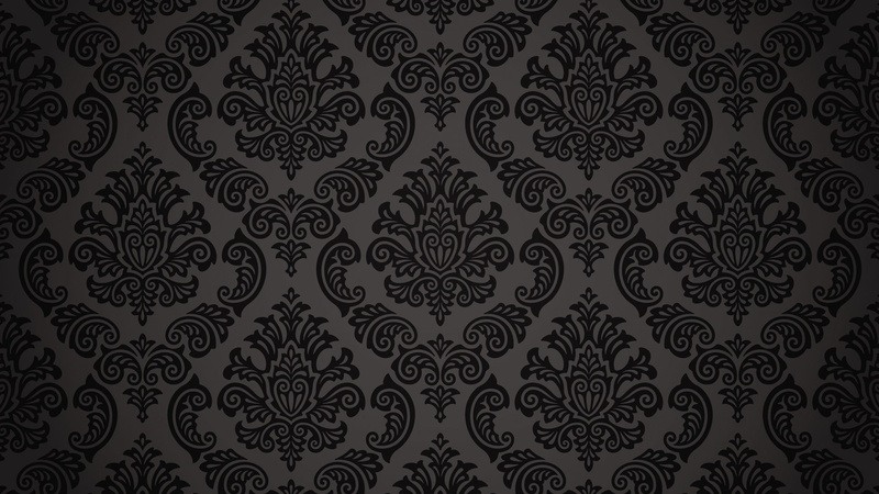 1080P, dark background, pattern, floral, abstract