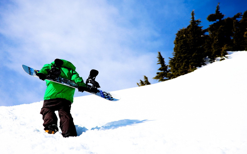 mountain range, winter, adventure, snowboards, 720P, ski holiday, one person, activity, warm clothing, trip, winter sport, snow, nature, sky, full length