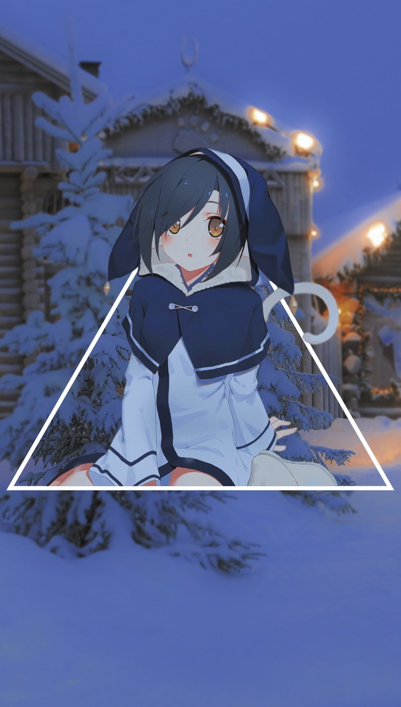 leisure activity, nature, one person, sports equipment, snow, fun, anime girls, mountain, ski-wear, skiing, picture-in-picture, sport, sky, winter, winter sport