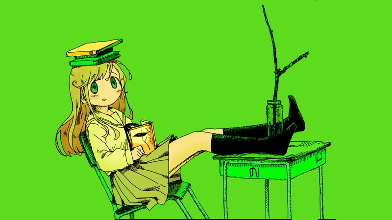 1080P, cartoon, Comic Girls (Series), selective coloring
