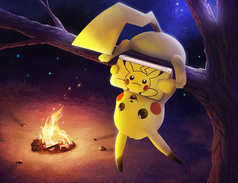 Pokémon, creativity, toy, fire, nature, focus on foreground, celebration, illuminated, representation, wood - material, flame, gongon, yellow, night, human representation