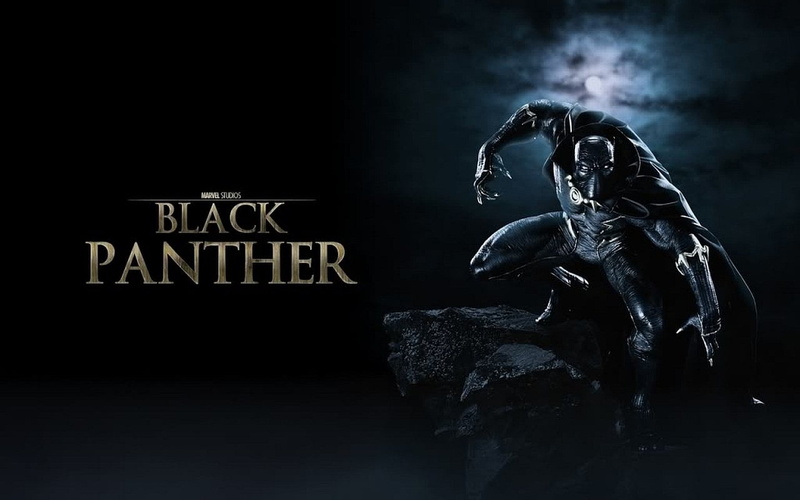 people, statue, black background, communication, night, male likeness, sculpture, Black Panther, art and craft, human representation, sign, representation