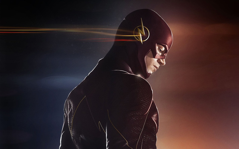 waist up, 1080P, profile view, music, illuminated, indoors, headphones, black background, headshot, adult, arts culture and entertainment, Barry Allen