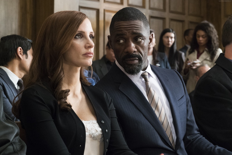 4K, Jessica Chastain, Idris Elba, Mollys Game, 4k