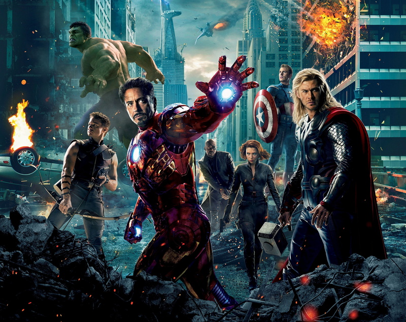 group of people, lifestyles, Movies, celebration, The Avengers, standing, women, nightlife, people, adult, building exterior, costume, leisure activity