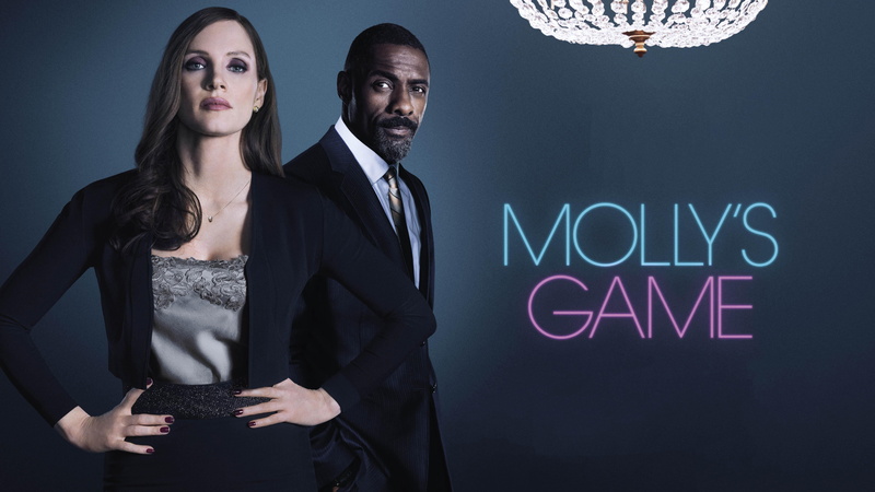 Mollys Game, 5K, Idris Elba, 5K, Jessica Chastain