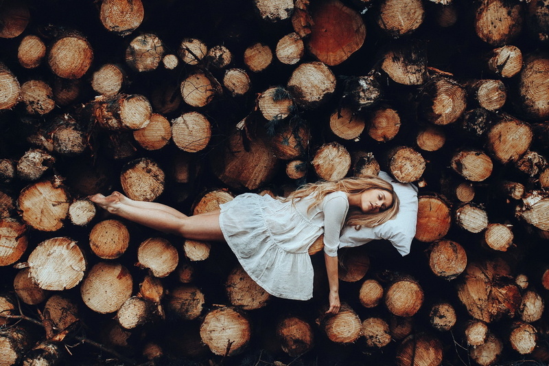 1080P, women, sleeping, wood