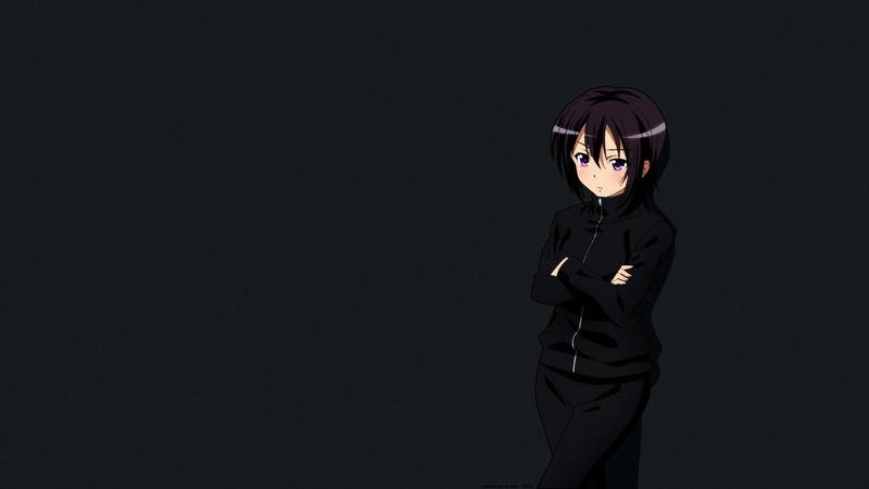 anime girls, Mikazuki Yozora, anime, gym clothes, Boku wa Tomodachi ga Sukunai, short hair, dark hair, tracksuit, 1080P, tsundere, tomboys