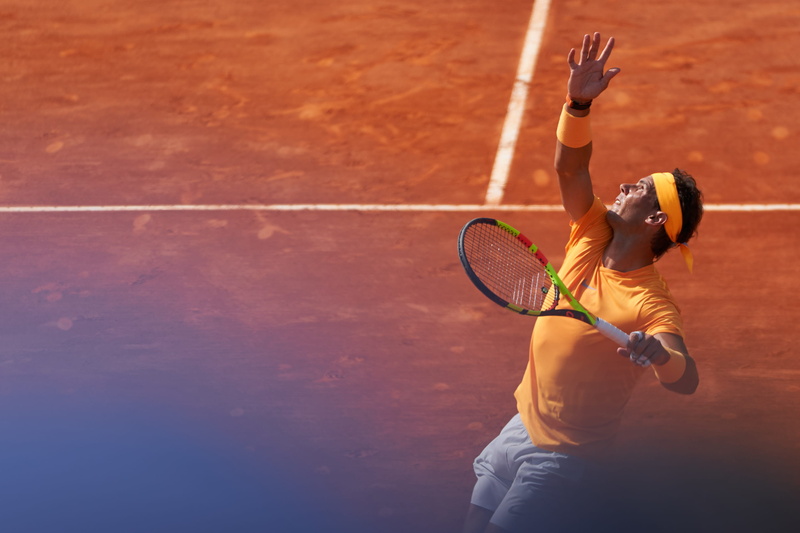 racket, nadal, young adult, outdoors, competitive sport, tennis racket, strength, tennis, one person, athlete, leisure activity, montecarlo, 2K, skill
