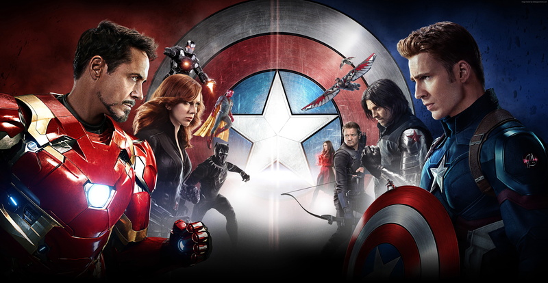 Captain America 3: civil war, best movies of 2016, Iron Man, 4K, Marvel