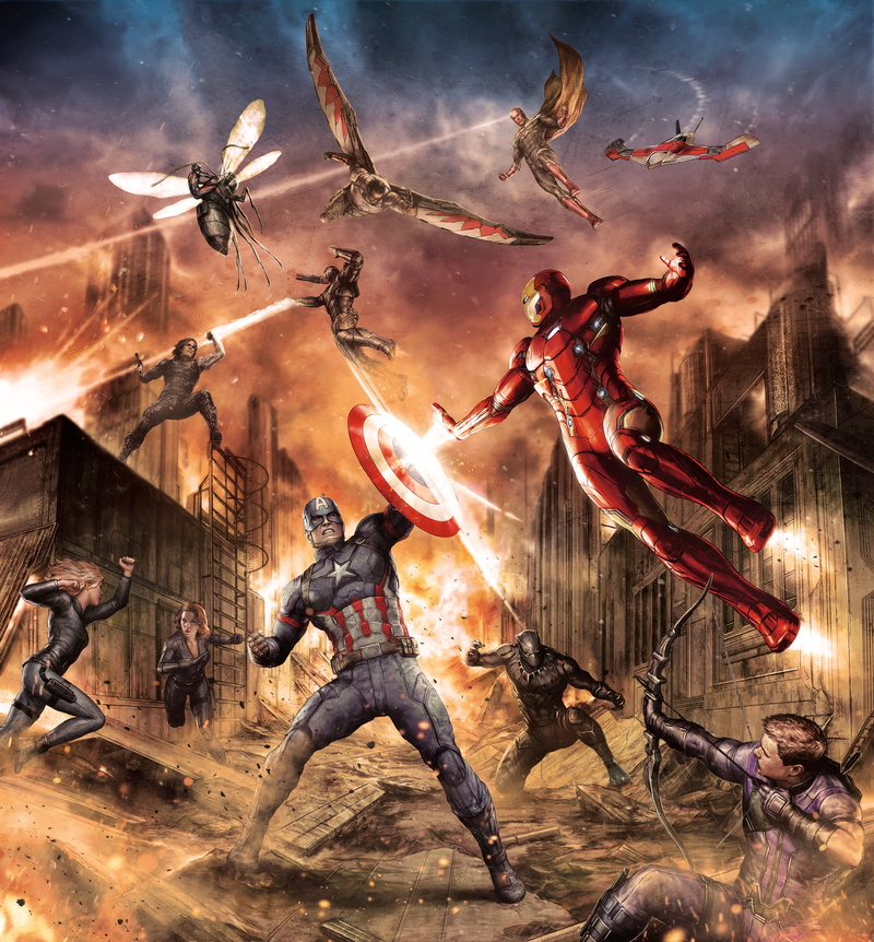 Civil War, 4K, Marvel, Fight, Concept Art, Captain America, Iron Man