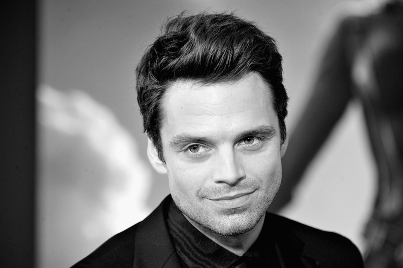 actor, Men, 1080P, black and white, close-up, sebastian stan