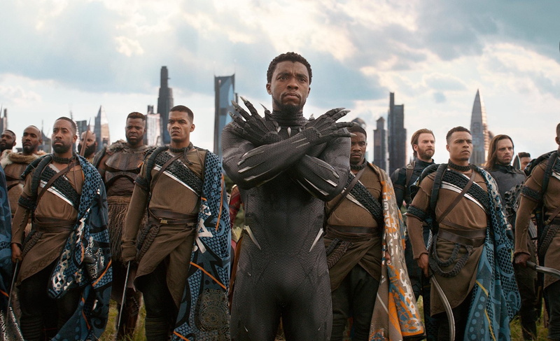 Chadwick Boseman, MBaku (Marvel Comics), Winter Soldier, Black Panther (Marvel Comics), Avengers: Infinity War, Captain America, Sebastian Stan, 1080P