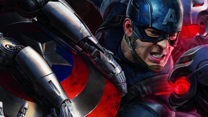 Avengers 2, Best Movies of 2015, Avengers: Age of Ultron, Captain America, Robert Downey Jr., Chris Evans, Iron Man, art, film, 4K