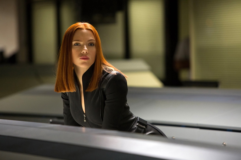 focus on foreground, Natasha Romanoff, actress, indoors, Marvel, office, Captain America: The Winter Soldier, portrait, 2K, contemplation, The first avenger: the Other war