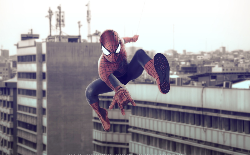 man, spiderman, nature, charsou cineplex, street, 5K, day, spider, rezaeyan, sky, high definition, focus on foreground, one person, bazar, 2016, young adult