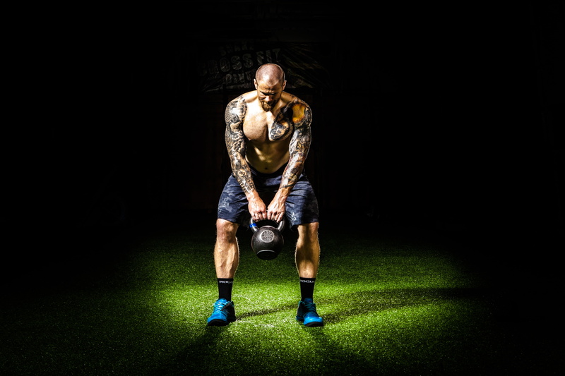 gym, man, exercise, athlete, front view, healthy lifestyle, one person, casual clothing, black background, men, young adult, vitality, sports clothing