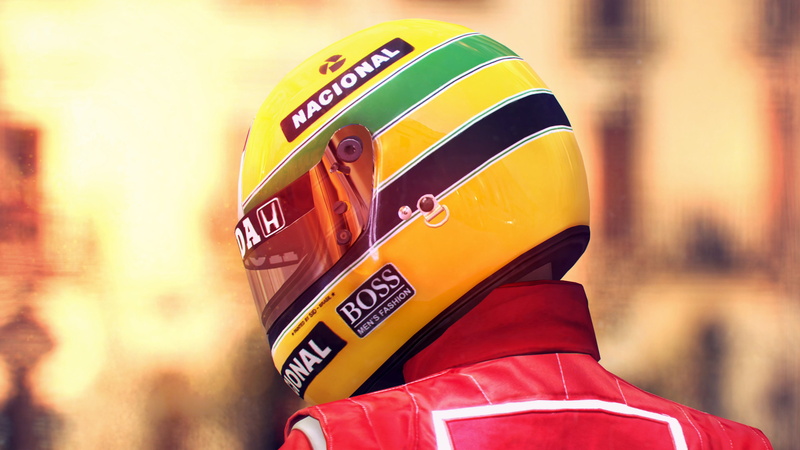 Ayton Senna, mode of transportation, human body part, focus on foreground, yellow, road, helmet, people, outdoors, yellow taxi, Gran Turismo 6, day, city
