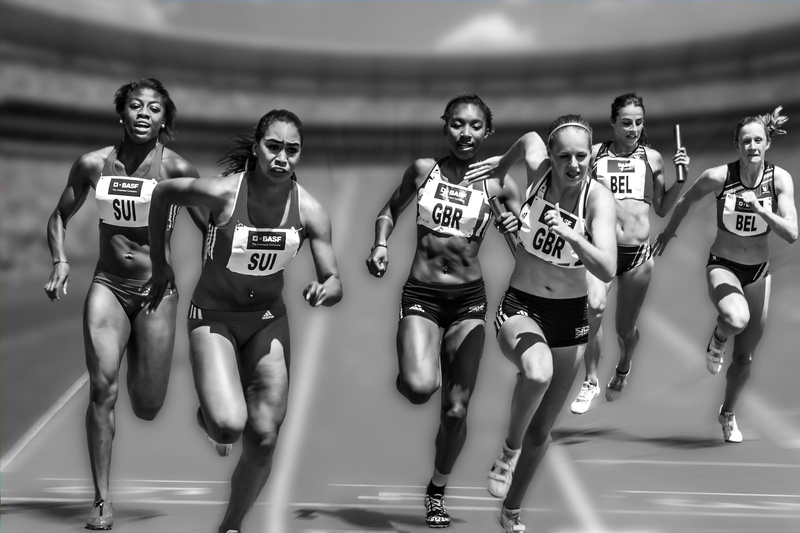 people, real people, healthy lifestyle, game, athlete, fit, sport, men, black-and-white, sports race, marathon, daytime, athletes, adult, running, competition