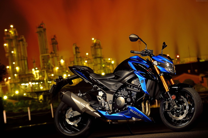 street, land vehicle, travel, Suzuki GSX-S750, 4k, motorcycle, 2018 Bikes, helmet, 4K, stationary, mode of transportation, illuminated, focus on foreground