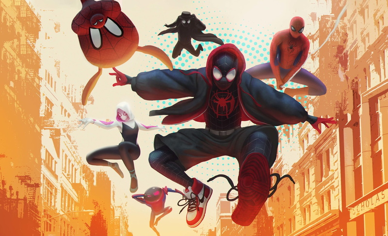 Miles Morales, 1080P, Marvel Comics, Gwen Stacy, Spider-Man: Into The Spider-Verse, Spider-Ham, Spider-Man, Movie, Spider-Man Noir, Peni Parker
