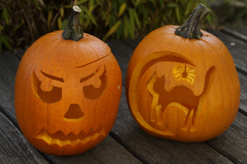 no people, autumn decoration, trick or treat, craft, vegetables, vegetable, interior, fash, lid, spooky, october, face, pumpkin face, jack olantern, pumpkins