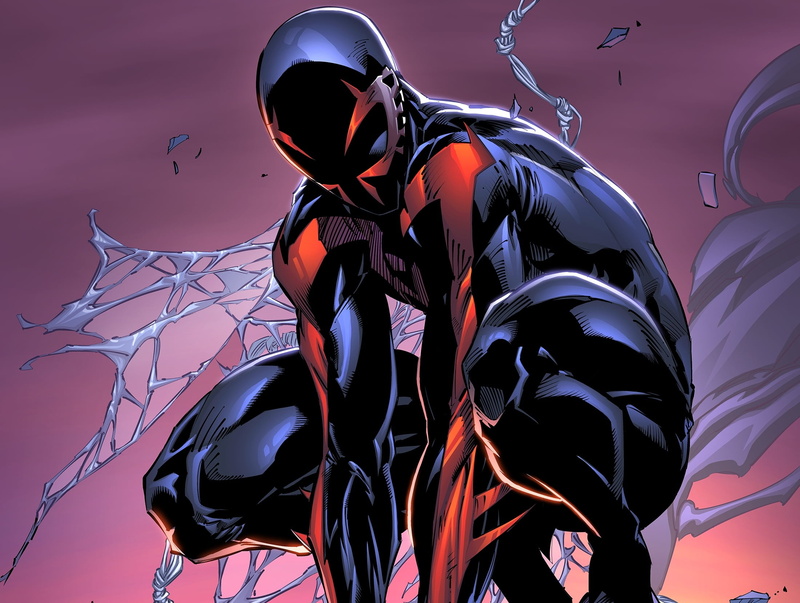 headwear, outdoors, dusk, Miguel OHara, horror, Spider-Man 2099, no people, illuminated, close-up, sky, spooky, design, red, illustration, hero, flame