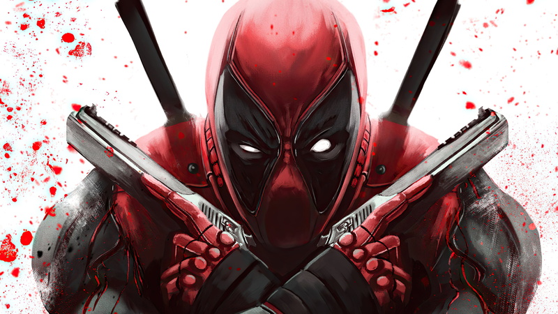 digital painting, digital art, 4K, Kitana, white background, fan art, artwork, Deadpool 2, Deadpool