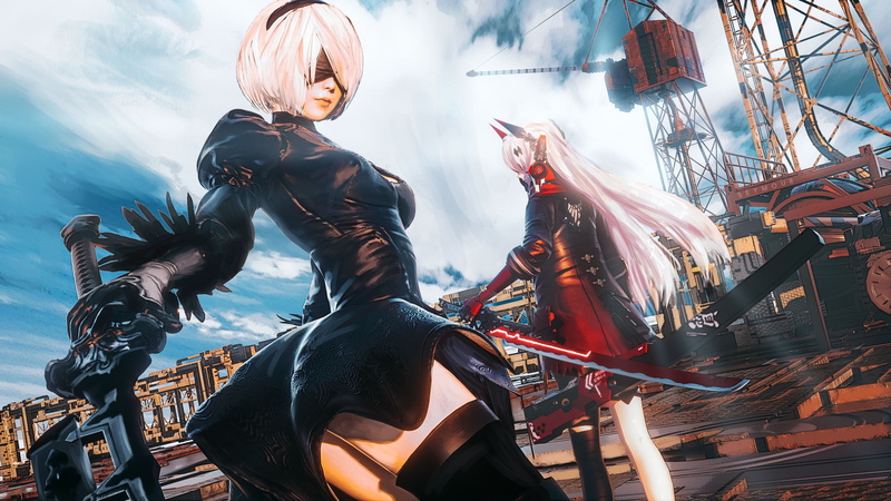 YoRHa Type A No.2, game characters, Nier: Automata, Seymour, 2K