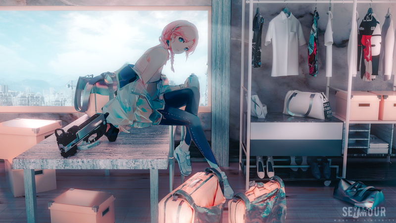 Blue Poison(Arknights), Seymour, anime, 4K, Arknights, anime girls