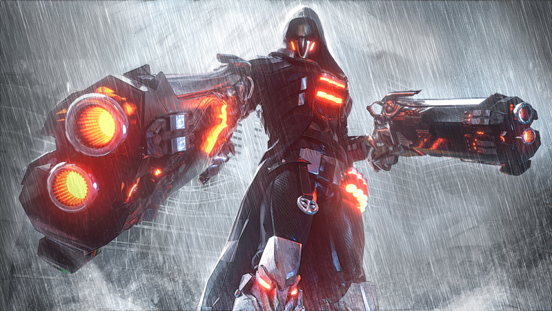 video game art, Overwatch, Reaper (Overwatch), 2K, Seymour