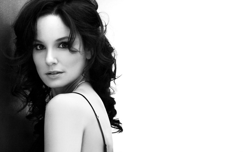Actresses, Black and White, Celebrity, Woman, Girl, 1080P, Brunette, Sarah Wayne Callies, Actress