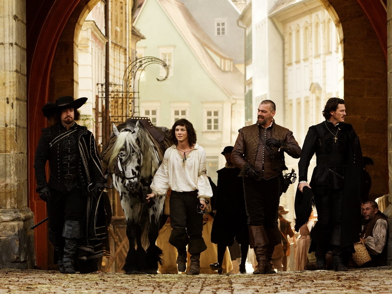featuring, teenager, domestic animals, group of people, white, pets, men, people, Movies, architecture, 720P, the three musketeers featuring logan lerman