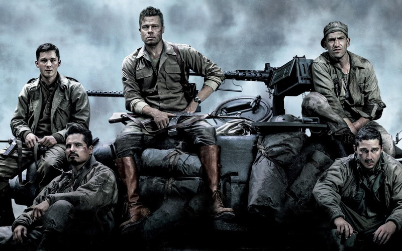 logan, pena, pitt, brad pitt, lerman, shia, brad, michael, labeouf, shia labeouf, logan lerman, michael pena, 720P, fury