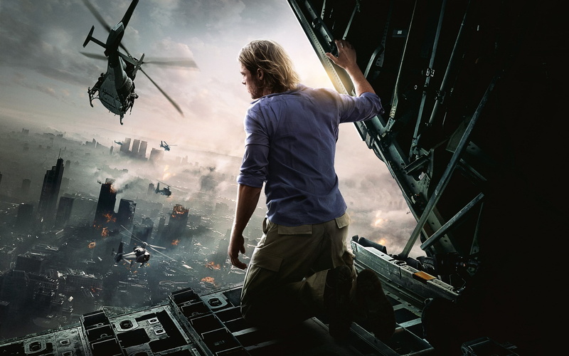 2K, chaos, z, world war z, brad, helicopter, world, brad pitt, war, pitt