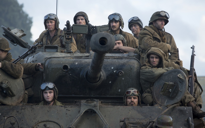brad pitt, soldiers, fury, soldier, movie, lot, 2K