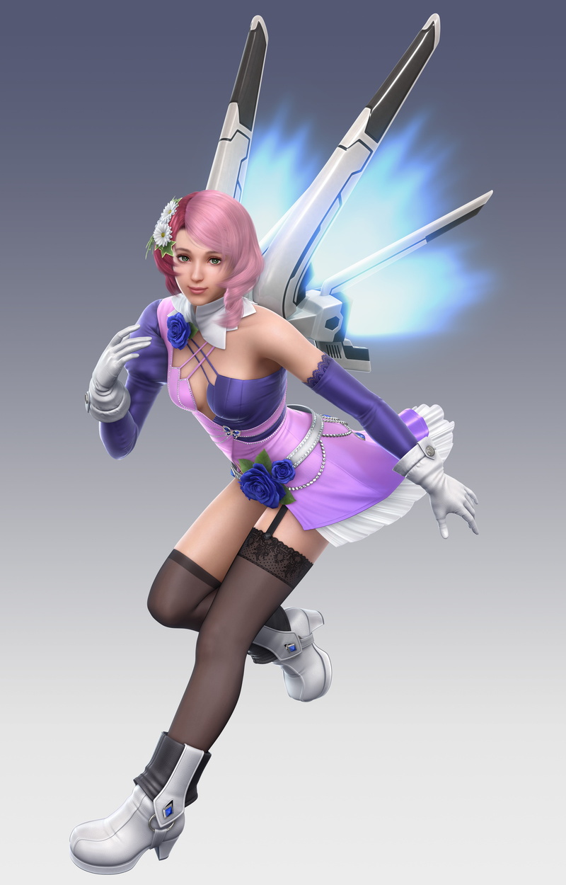 fashion, alisa (tekken), Tekken, looking at camera, sport, blond hair, render, exercising, young adult, tekken 6, hair, video games, women, indoors, happiness