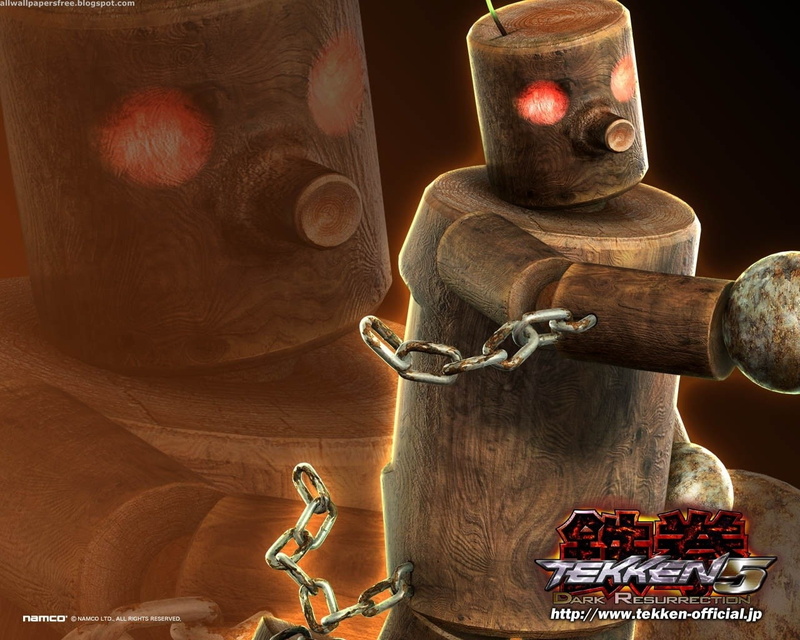 mokujin, games, art, Tekken, x, hd, Tekken 5, video, 720P