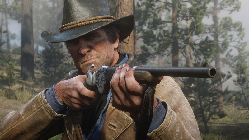 Rockstar, hat, Arthur Morgan, Bandit, 2K, weapons, Red Dead Redemption 2, hunting