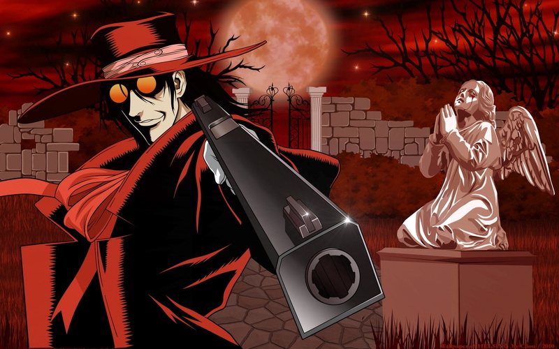 720P, x, hd, vampires, art, anime, alucard, hellsing
