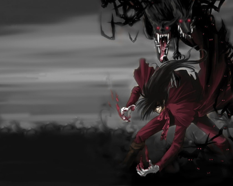 anime, hellsing, vampires, x, 480P, alucard, hd, art