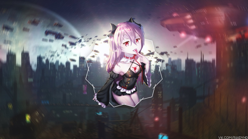 picture-in-picture, anime, 4K, anime girls, Krul Tepes, Owari No Seraph