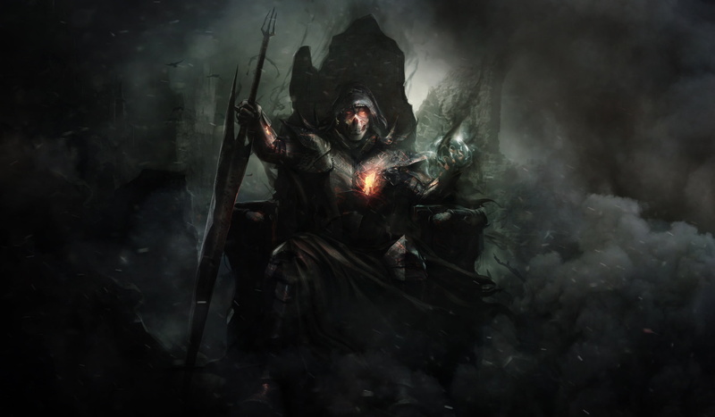 2K, Dark, Throne, Magic, Sword, Warrior, Smoke