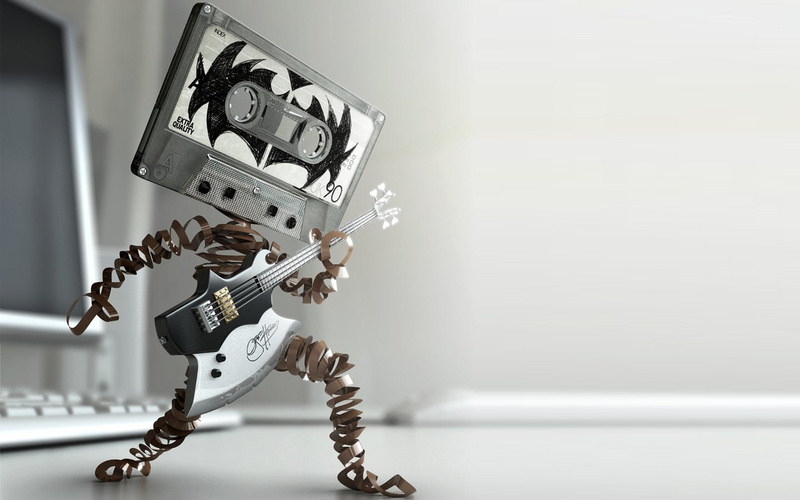 720P, artwork, Band, Cassette, kiss, music