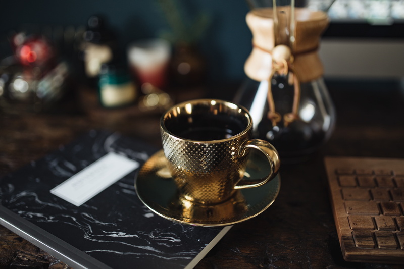 workspace, tray, dark, food, no people, vintage, workbench, close-up, coffee - drink, refreshment, cup, office, industrial, desk, household equipment, table