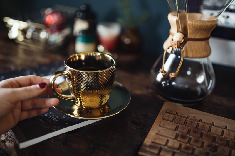 desk, industrial, hand, adult, coffee cup, kitchen utensil, wood, vintage, wooden, cafe, workbench, drink, human body part, one person, 4K, office, old