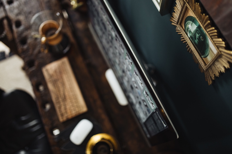 no people, retro styled, retro, workbench, vintage, 5K, wooden, indoors, obsolete, technology, work, still life, push button, in a row, antique, arts culture and entertainment
