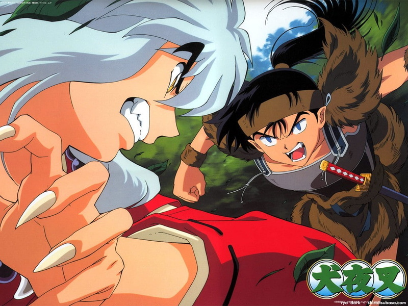 Koga, vs, art, 480P, fight, hd, inyasha, Inuyasha, anime