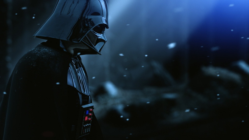 digital art, wet, mode of transportation, movies, Jedi, darth vader, Star Wars, night, outdoors, security, snowing, transportation, work helmet, metal